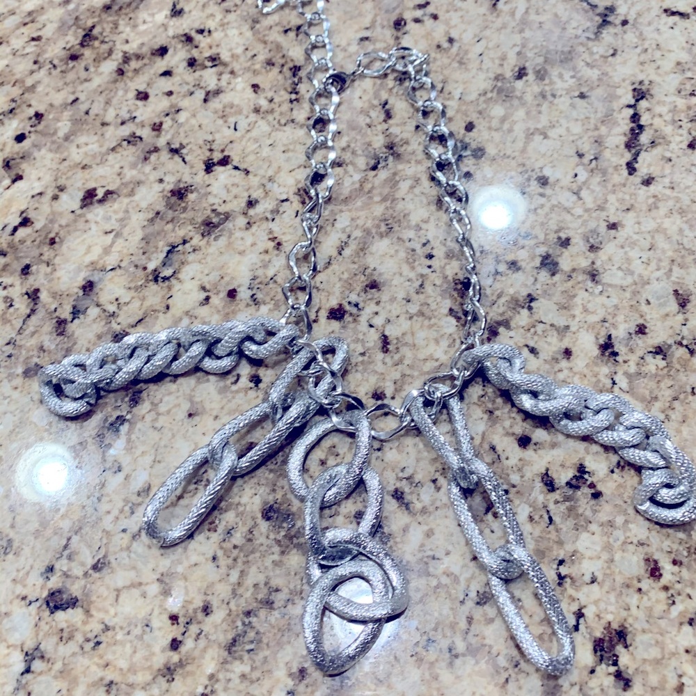 silver necklace